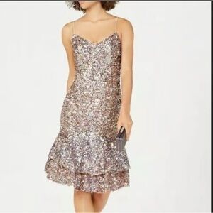 Adrianna Papell Sequin Formal Dress in Multicolor